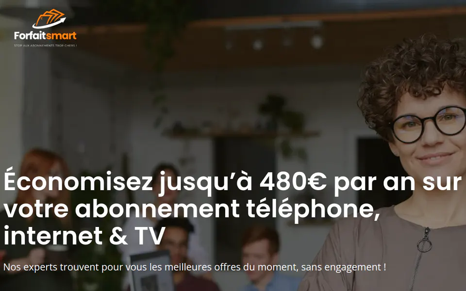 Aperçu du site Forfait Smart