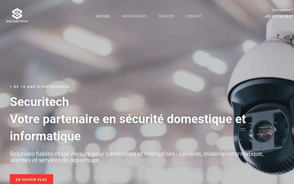 Aperçu du site Securitech Système